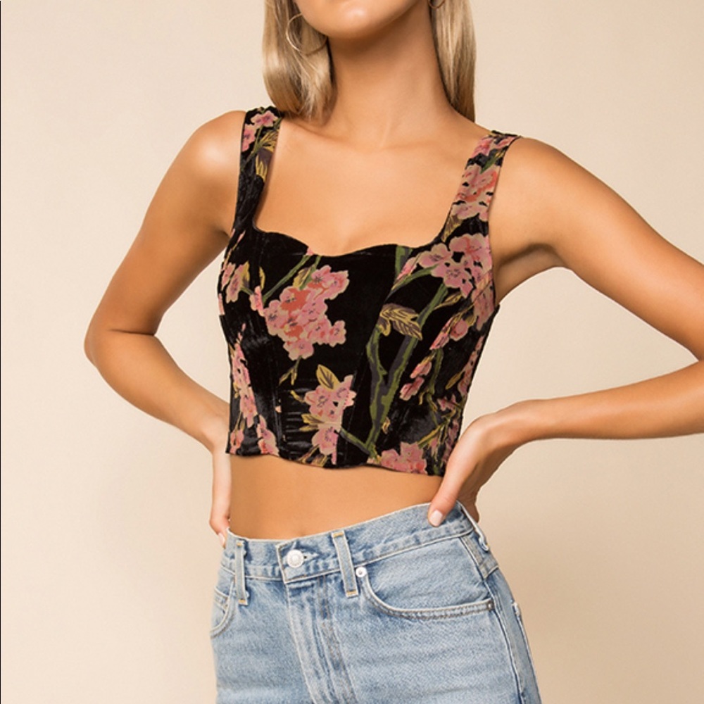 ⚡️SUPERDOWN Flower Bustier Top⚡️
